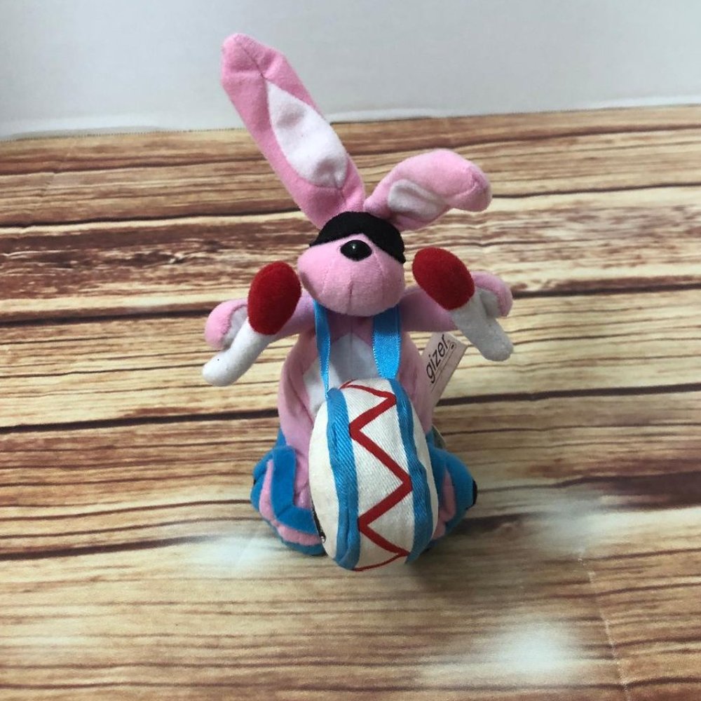 Vintage 1997 Eveready Energizer Battery Bunny Plush 7" Beanbag Toy 90's